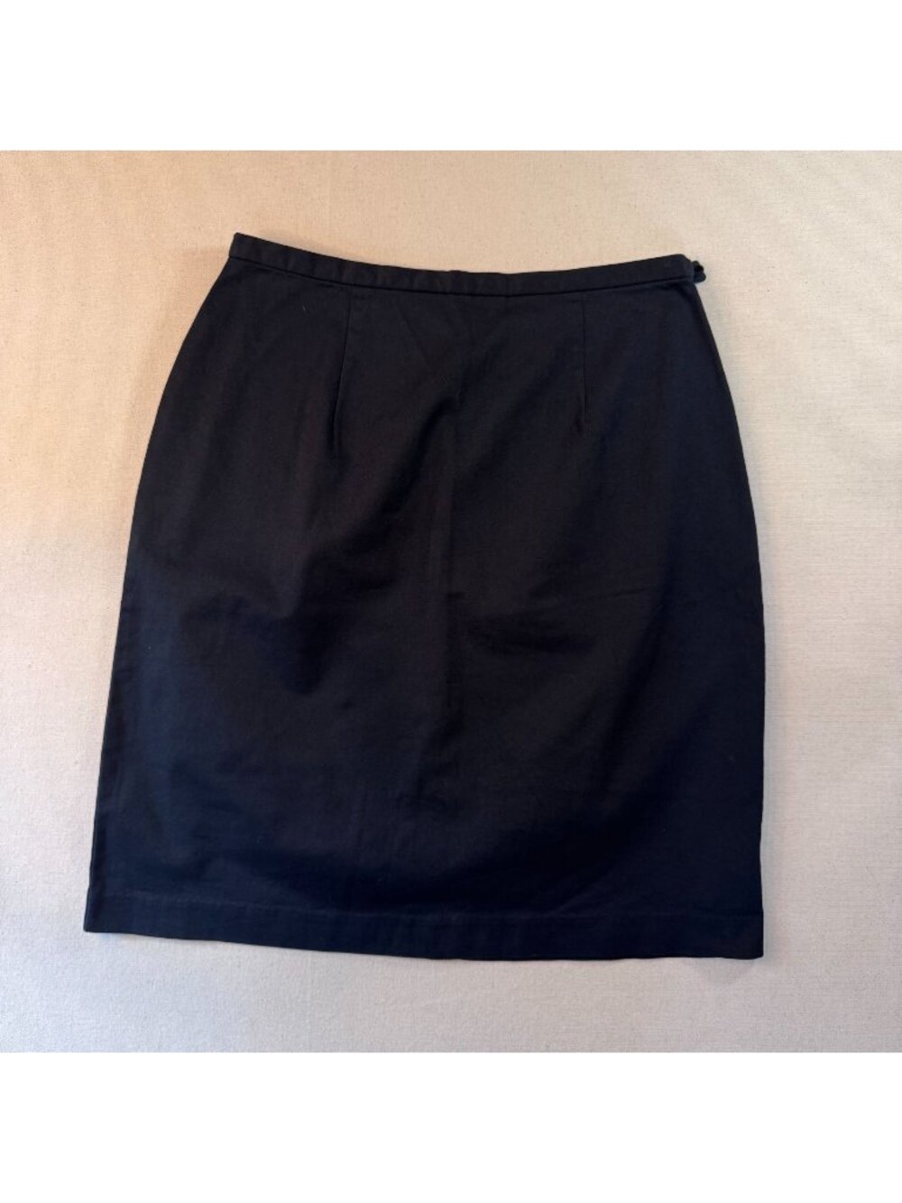 HK 13 - Geoffrey Beene Sport Size 6 Black Cotton Stretch Pencil Skirt NWT